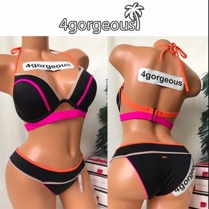 VS 36c,34dd,d,c,b HOTTIE HALTER ITSY BIKINI SET